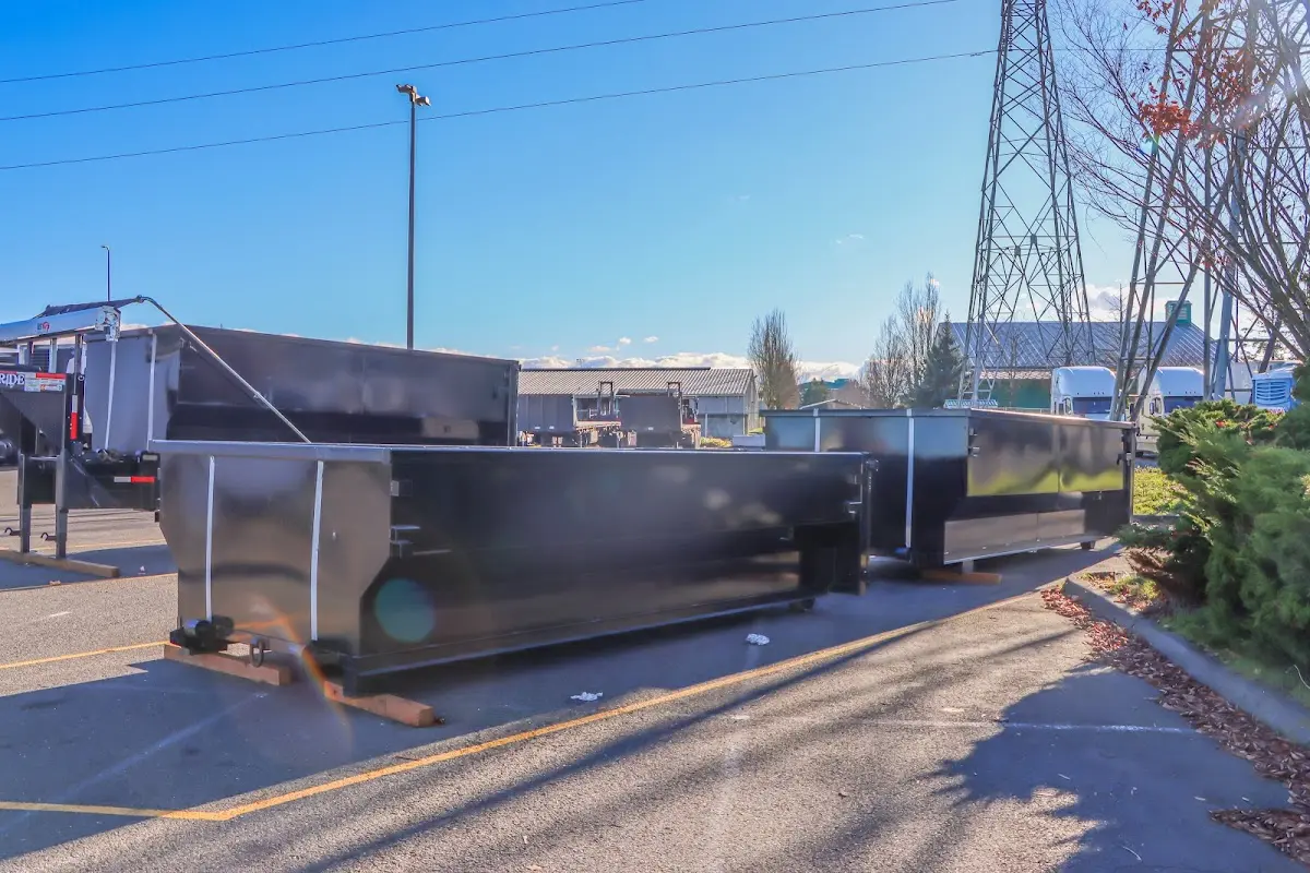 Roll-off dumpster ready for waste disposal at job site for Estate Cleanout Dumpster Rental in Sun City West